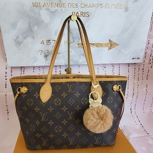 SOLD!!!  Louis Vuitton Neverfull Monogram PM Canvas Tote Bag